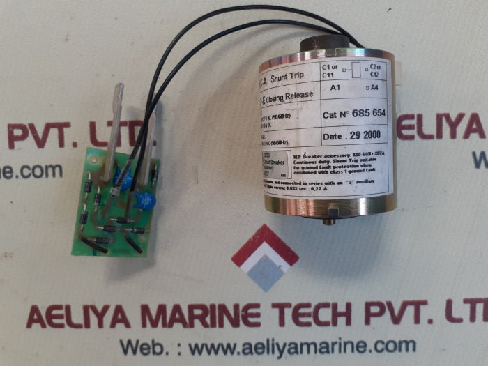 Merlin gerin 685 654 mx-a shunt trip xf-e closing release circuit breaker