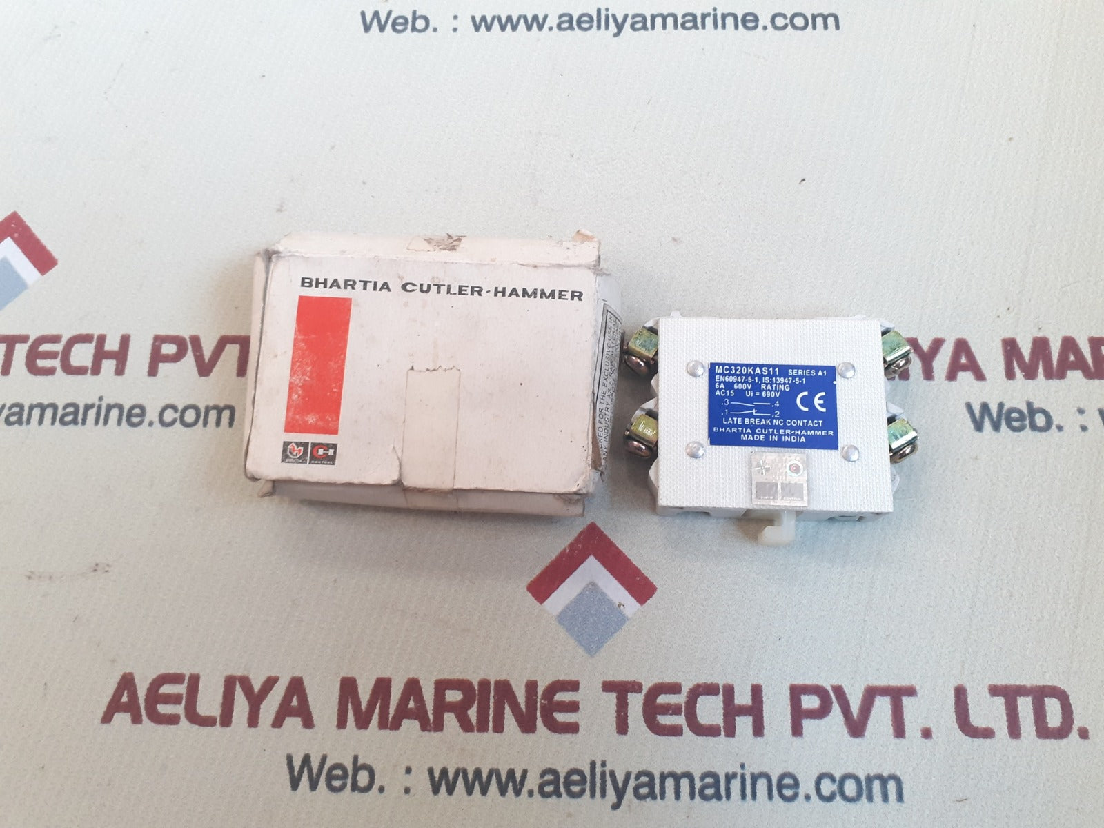 Bhartia cutler-hammer mc320kas11 auxiliary block series A1