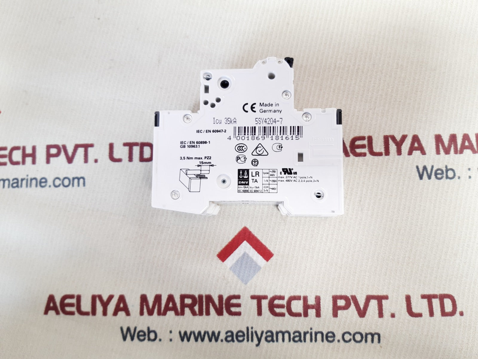 Siemens 5sy42 mcb c4 2pole circuit breaker