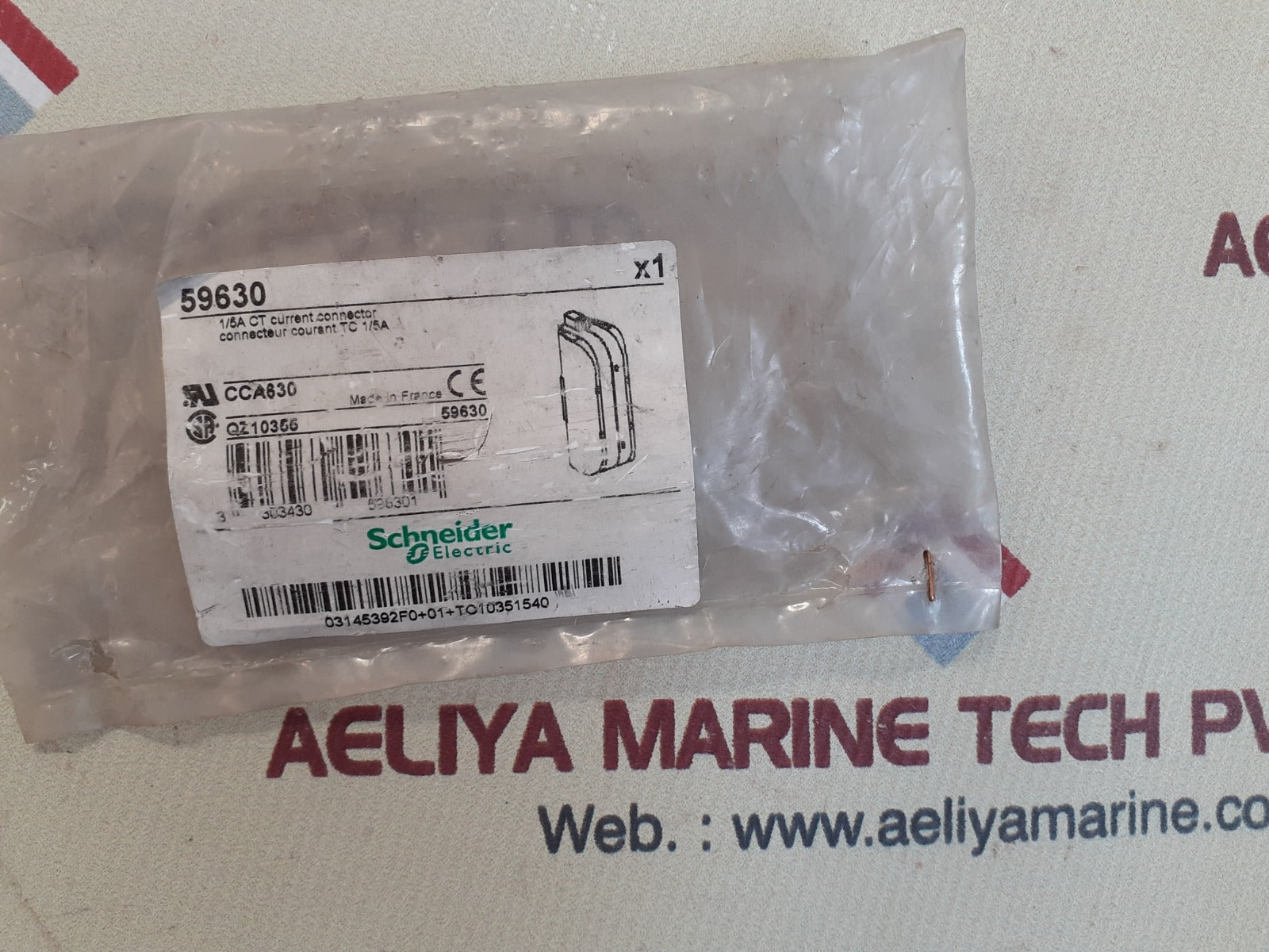 Schneider electric cca630 1/5a ct current connector 59630 