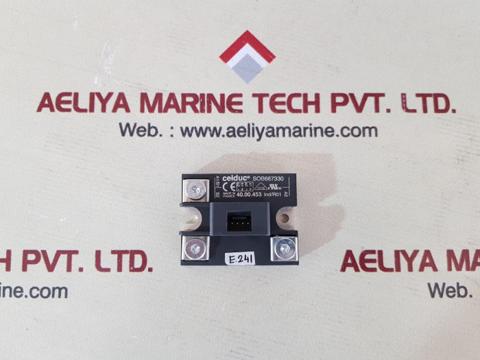 Celduc sob667330 solid state relay 40.00.453 ind/r01