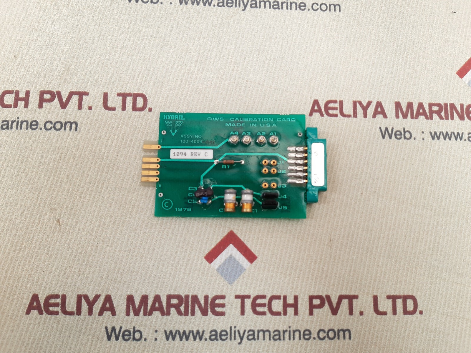 Hydril 101-4004-001 ows calibration card