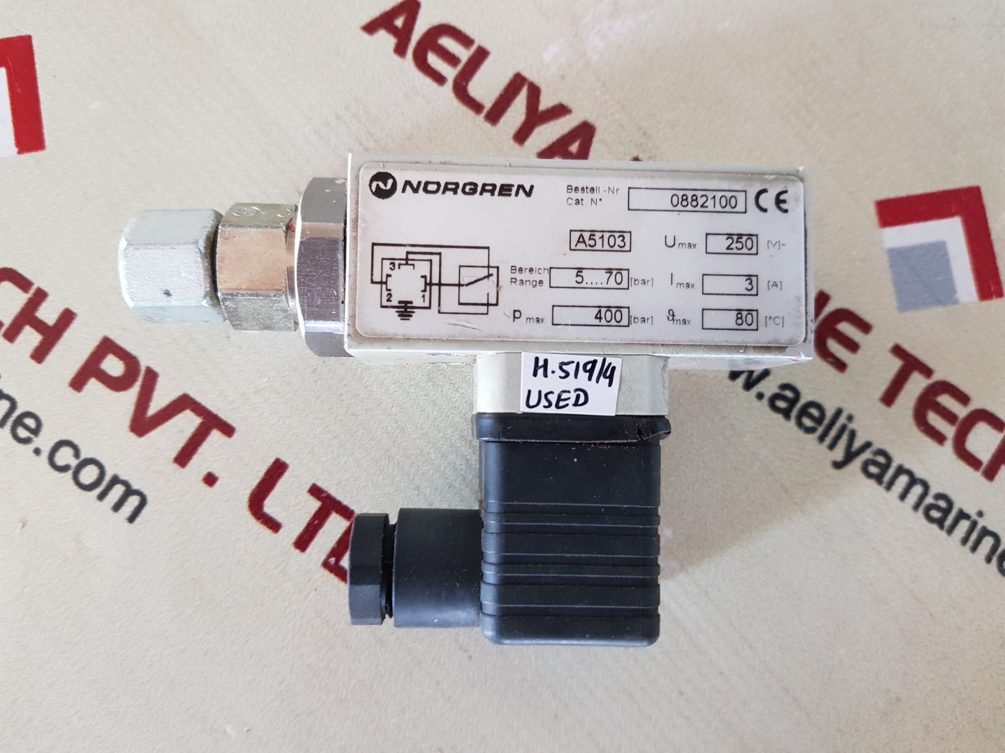 Norgren 0882100 a5103 pressure switch