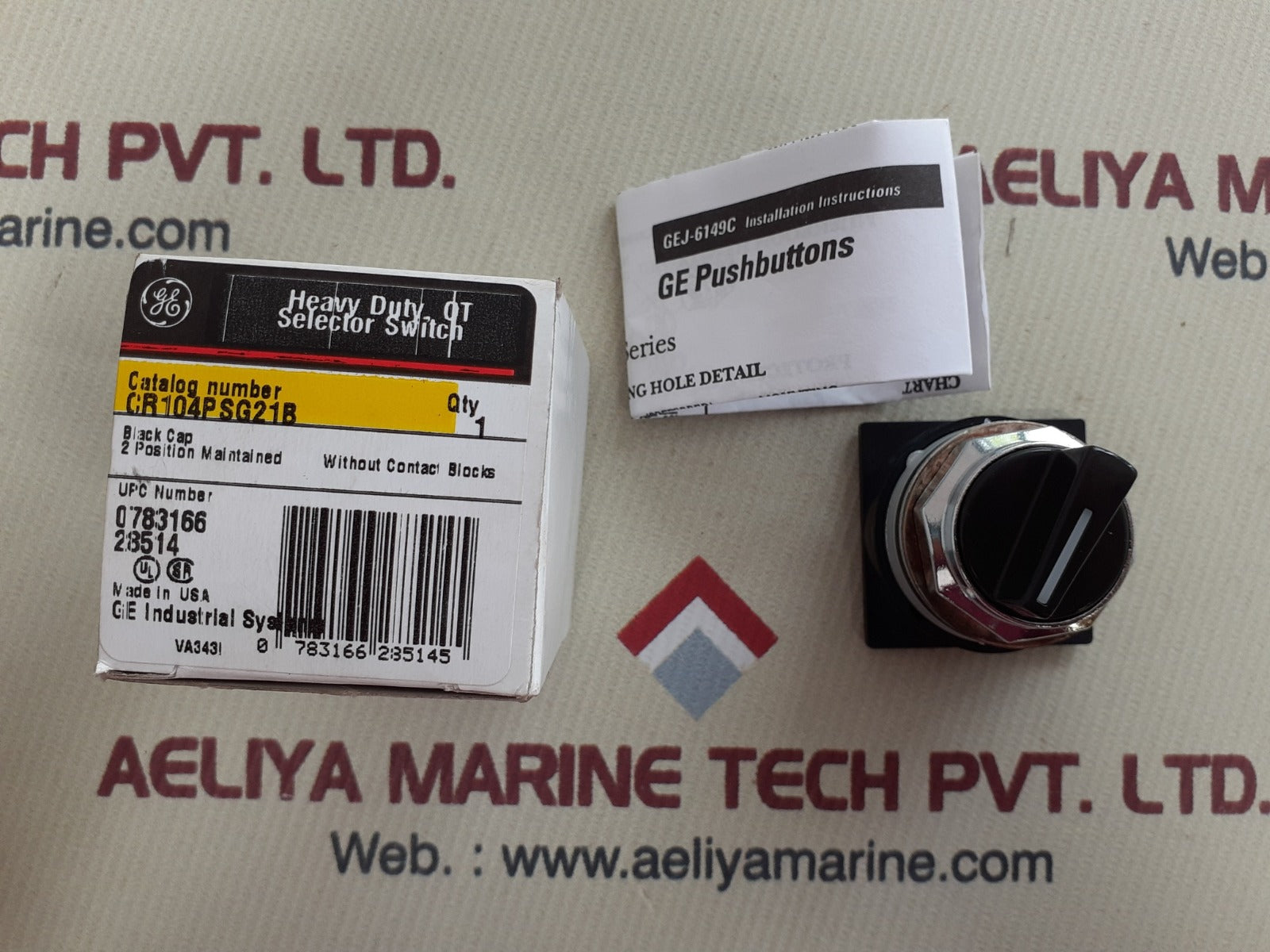 Set of 3x ge cr104psg21b selector switch