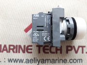 Abb mlb-1 white pilot light with contact block