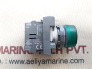 Abb mlb-1 green pilot light with contact block