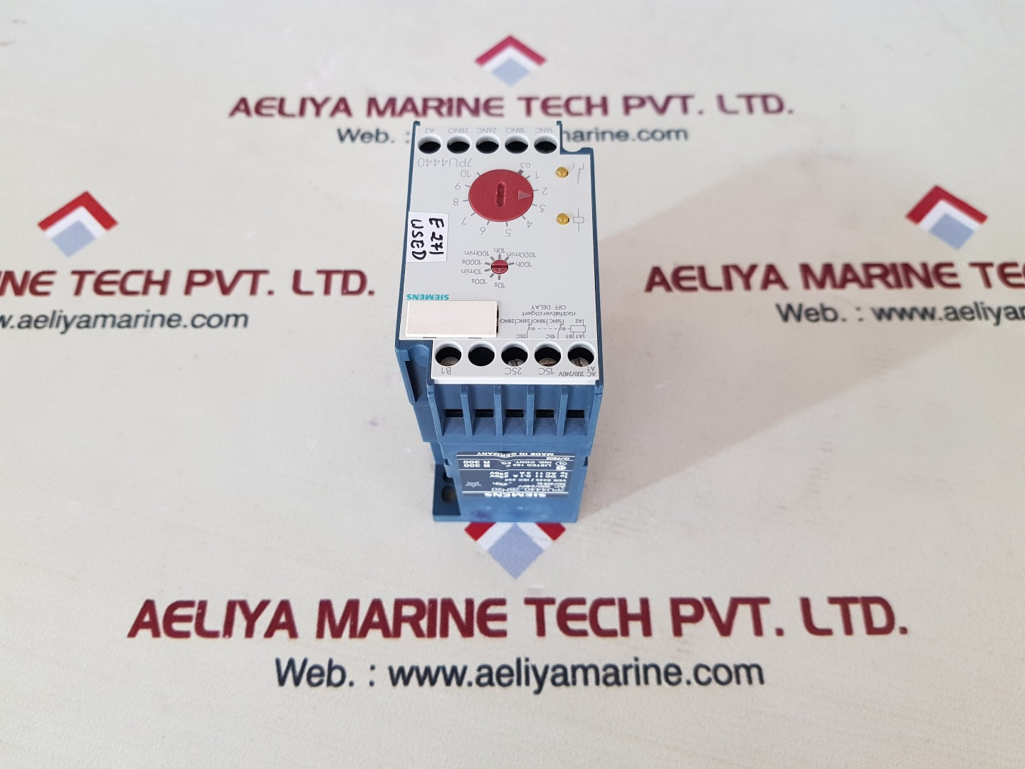Siemens 7pu4440-2bn20 time delay relay 200/240v 50/60hz