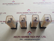 Lot Of 4X Omron Mya-lbdc-d Relay With Socket Base