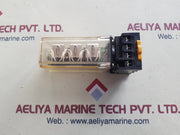 Lot Of 4X Omron Mya Lbdc-d Relay With Socket Base 2-m4X30 250V 10A