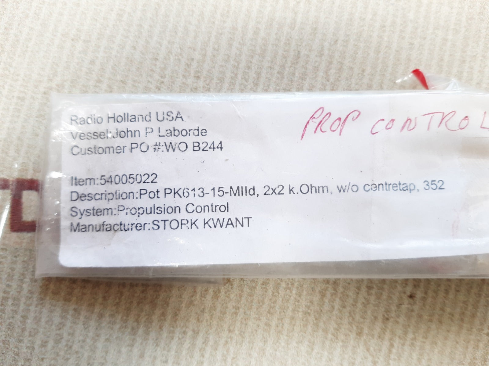 Fsg an 1566z80-257.005 potentiometer pk 613-45 m ii d