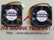 Lot of 2X Sanyo Denki San Ace 60 109p0612s7d01 Cooling Fan Dc 12v-0.15a