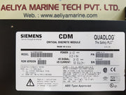 Siemens 16809-41/4 Cdm Quadlog Critical Discrete Module 24 Vdc Version 3.03
