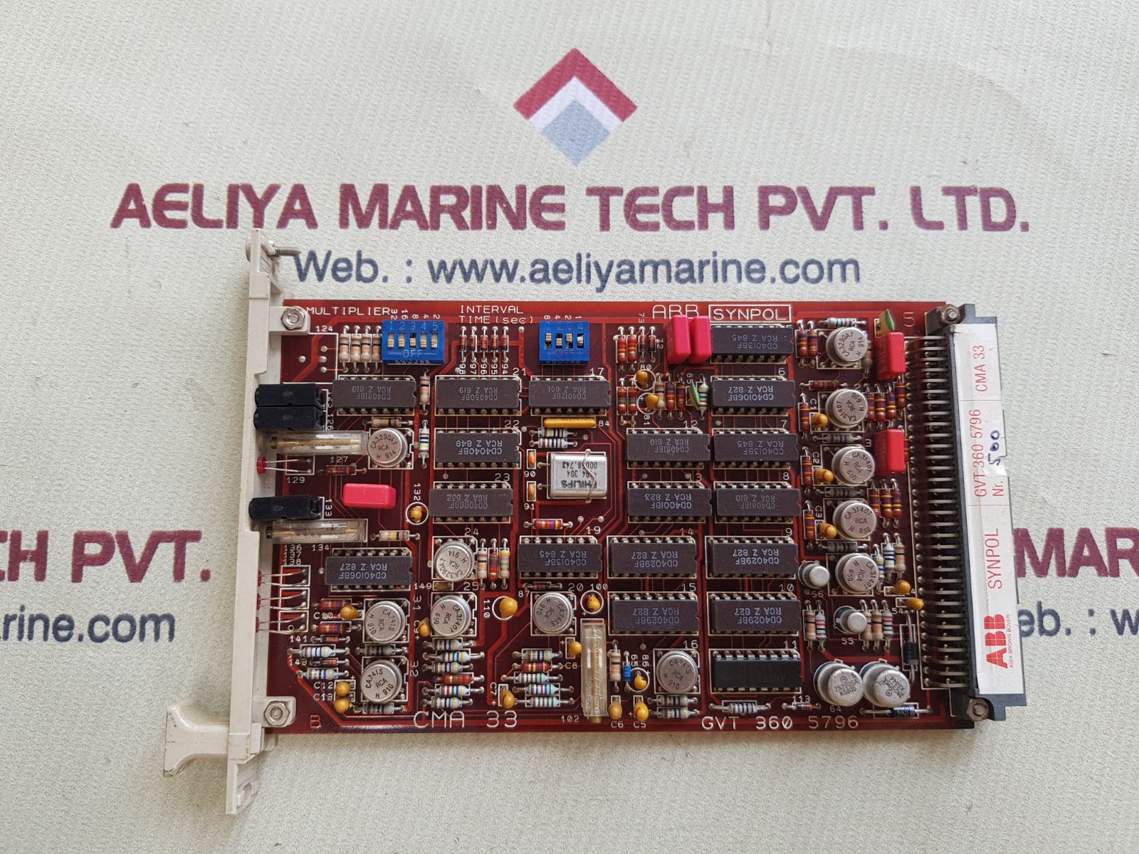 Abb Synpol Gvt 360 5796 Printed Circuit Board