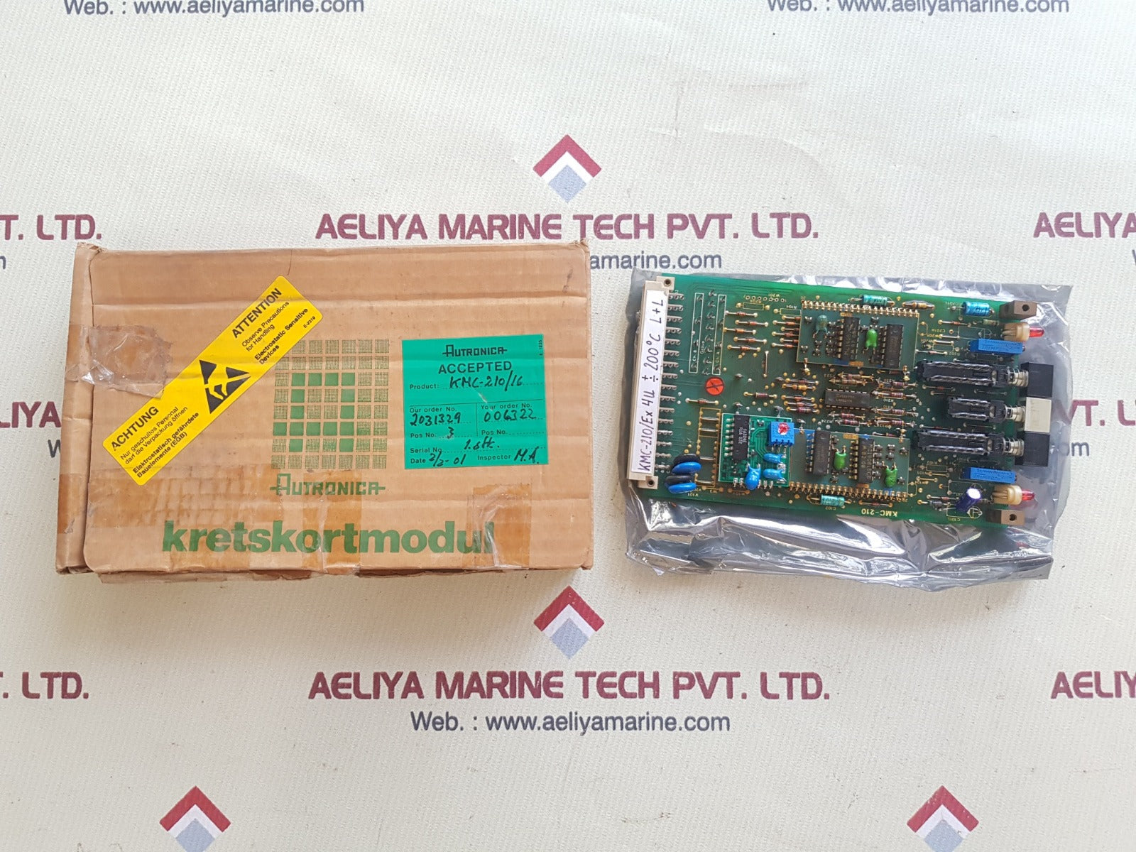 Autronica Kmc 210 Pcb Card 7252-013.0002