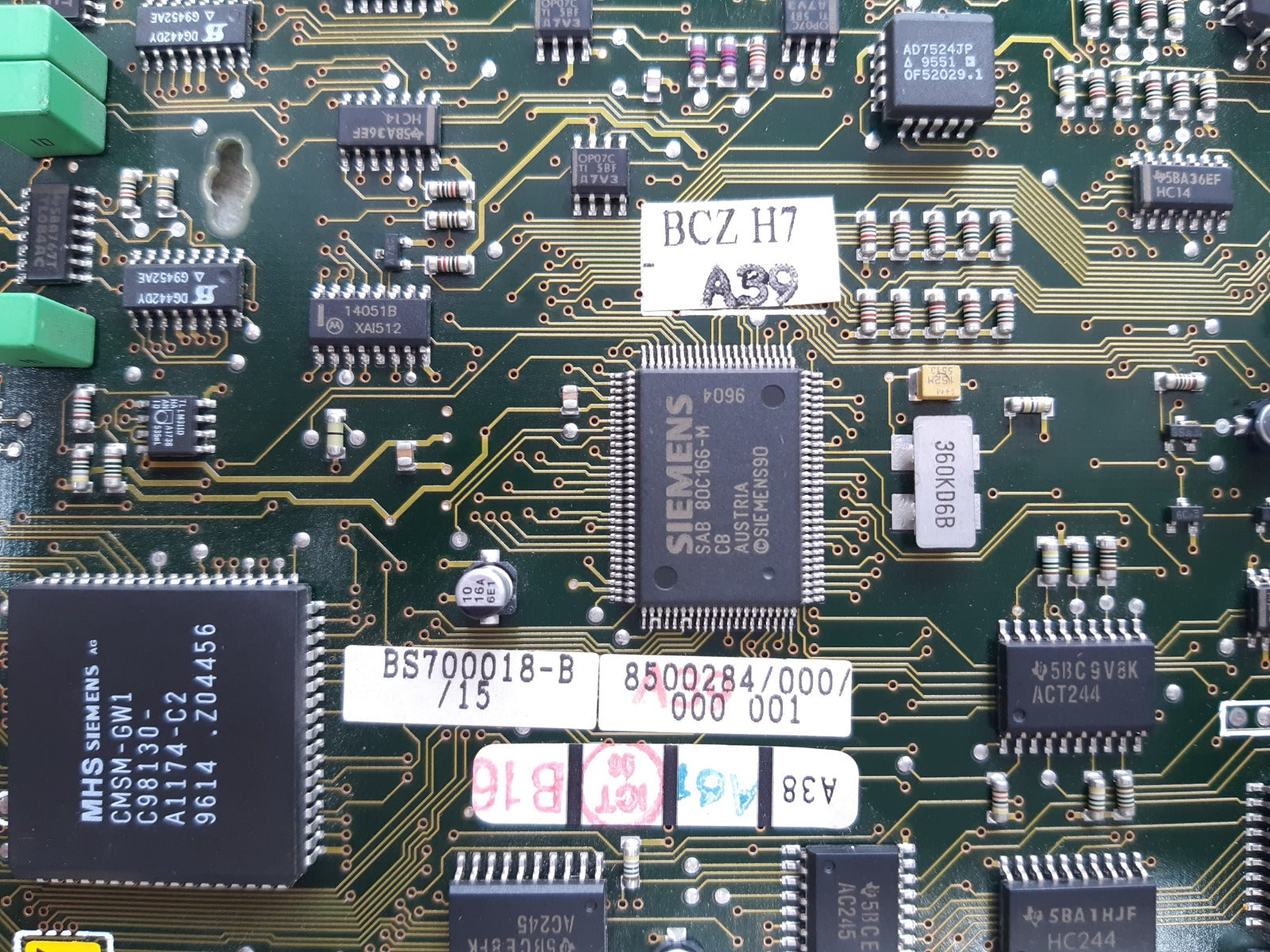 Siemens c98043-a1600-l1 control board