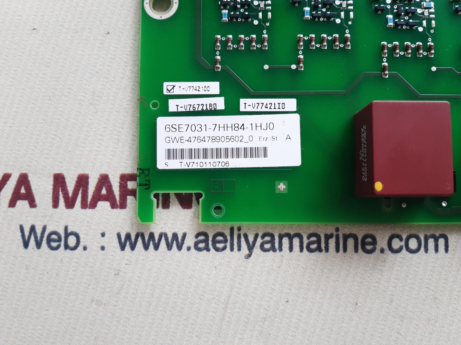 Siemens 6se7031-7hh84-1hj0 control board a5e00473180