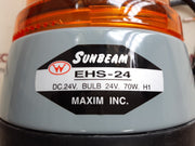 Sunbeam ehs-24 yellow rotating beacons light