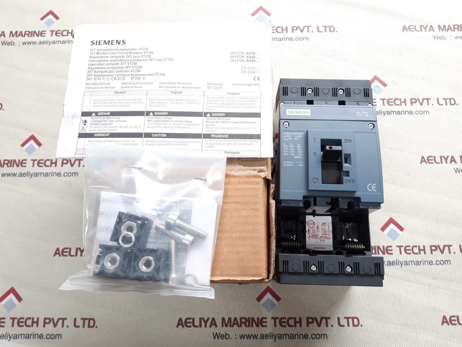 Siemens 3vt2725-2aa36-0aa0 circuit breaker