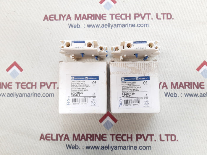 Telemecanique lad8n20 lateral contact block