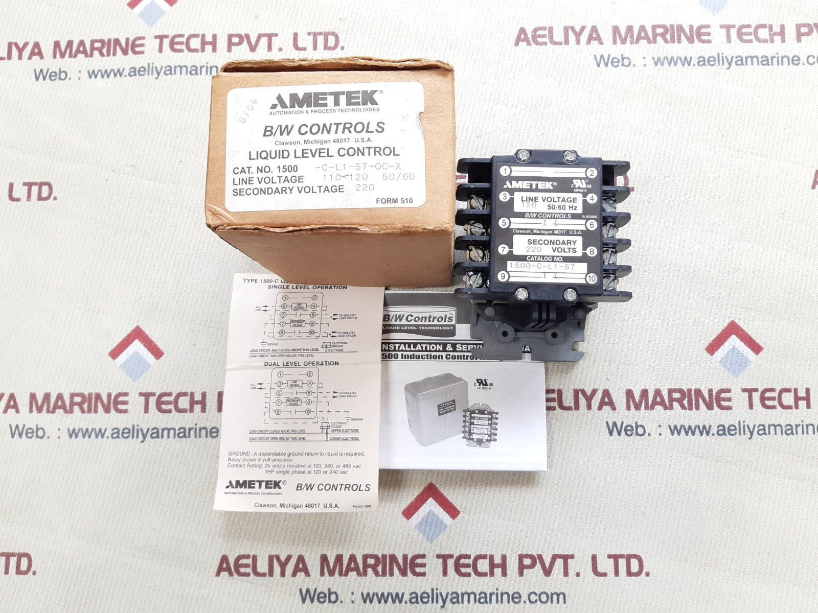 Ametek 1500-c-l1-s7-oc-x liquid level control