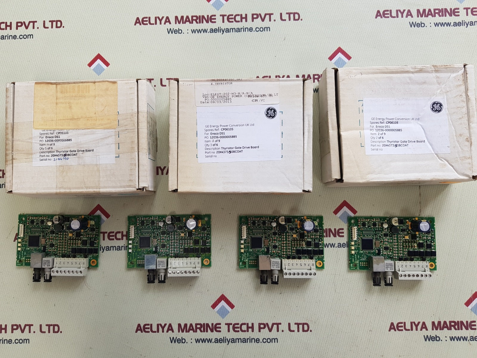 Alstom 20x4373/50bcoat thyristor gate drive board