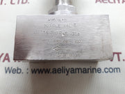 Hyd-air 1 bsp/np 400 needle valve