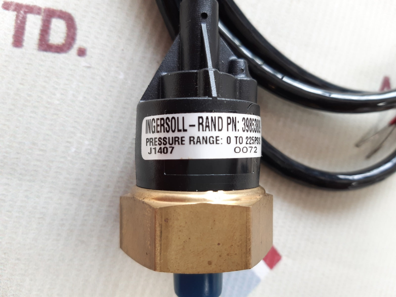 Ingersoll-rand 39853809 pressure sensor transducer