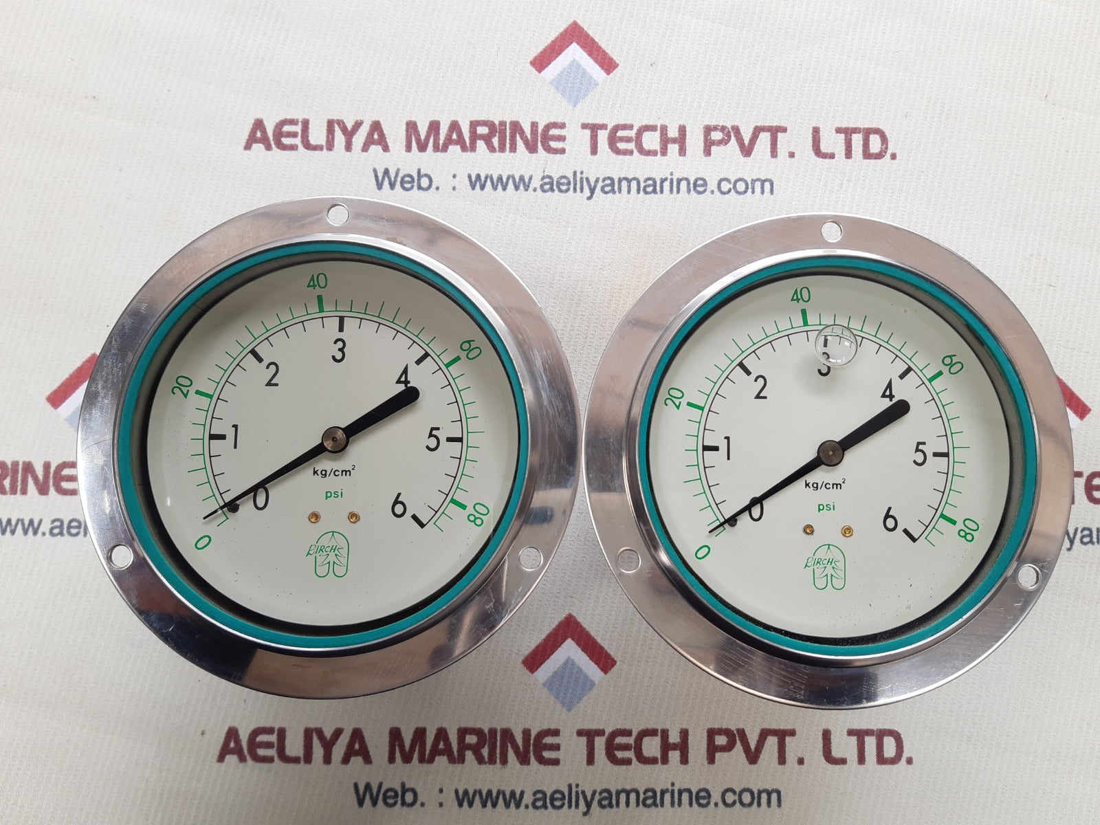 Birch 0-6 kg/cm2,0-80 psi compound gauge