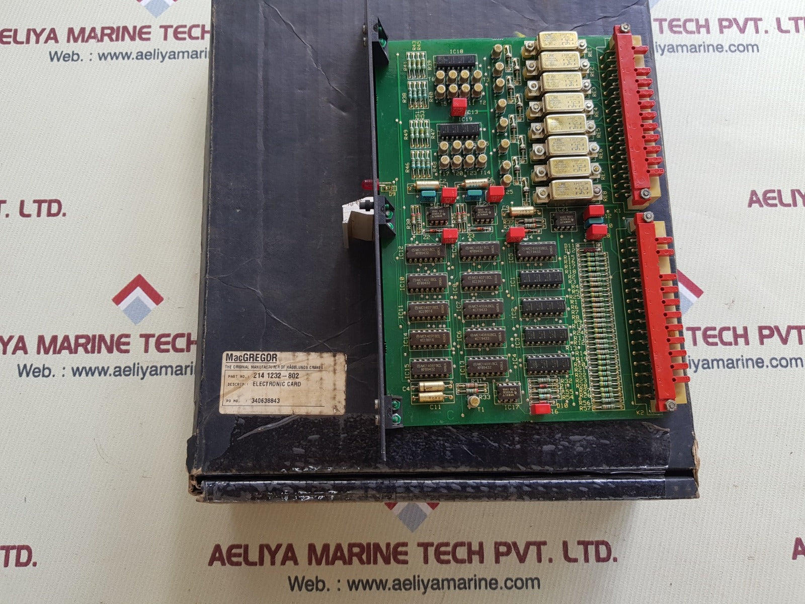 Macgregor hagglunds sl 214 1232-802 supervisory logic electronic card