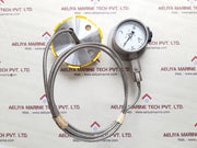 Wika pgt23.100 flange diaphragm with gauge 0 to 16 bar