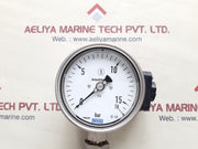 Wika pgt23.100 flange diaphragm with gauge 0 to 16 bar