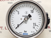 Wika pgt23.100 flange diaphragm with gauge 0 to 16 bar