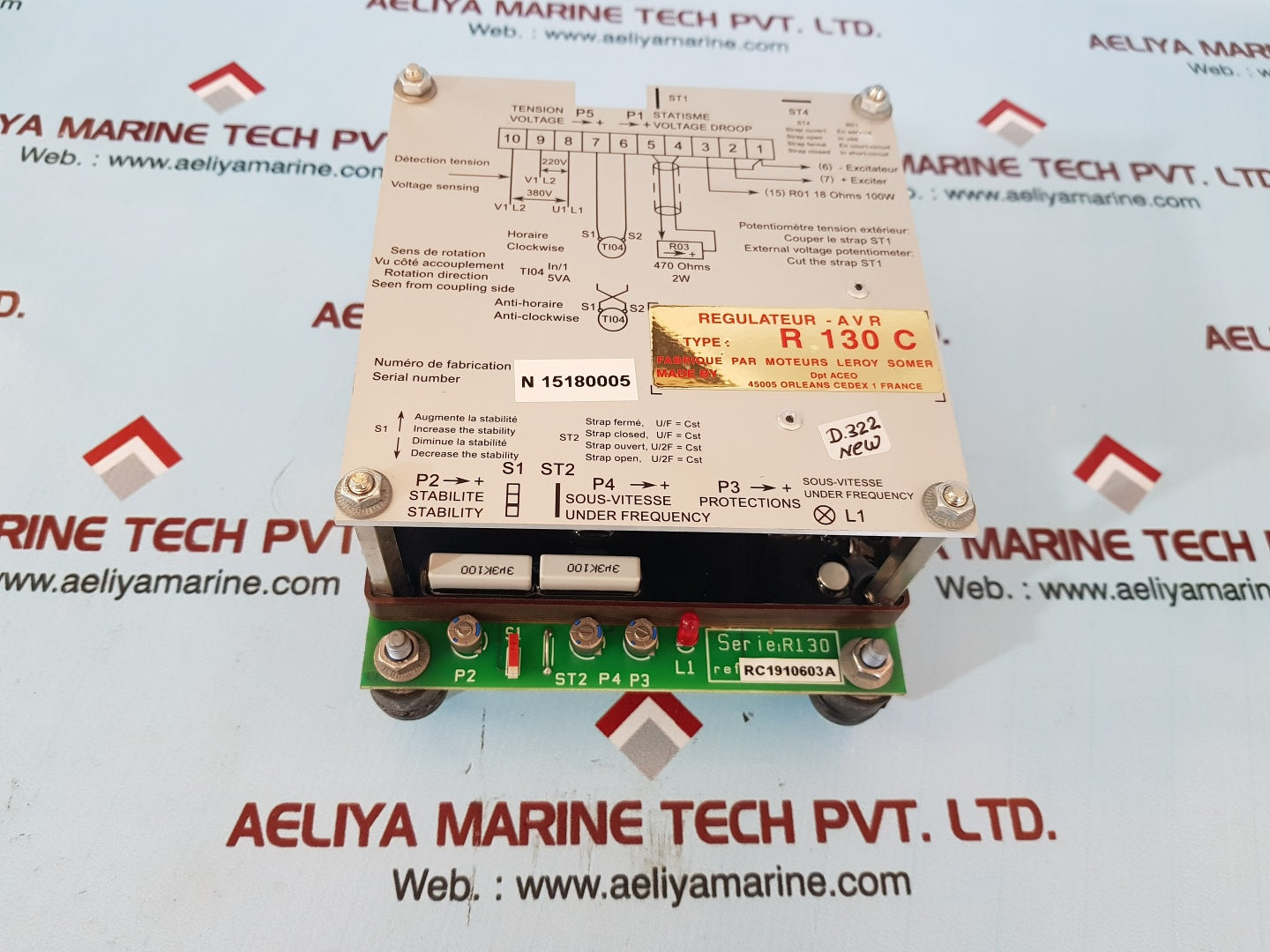 Leroy somer r130c automatic voltage regulator