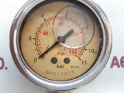 Cl1.6 pressure gauge 0-160psi 0-11bar