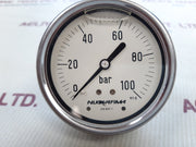 Nuova fima en 837-1 pressure gauge 0-100bar