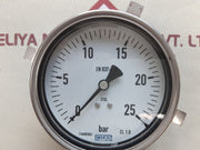 Wika en 837-1 cl 1.0 pressure gauge 0-25 bar