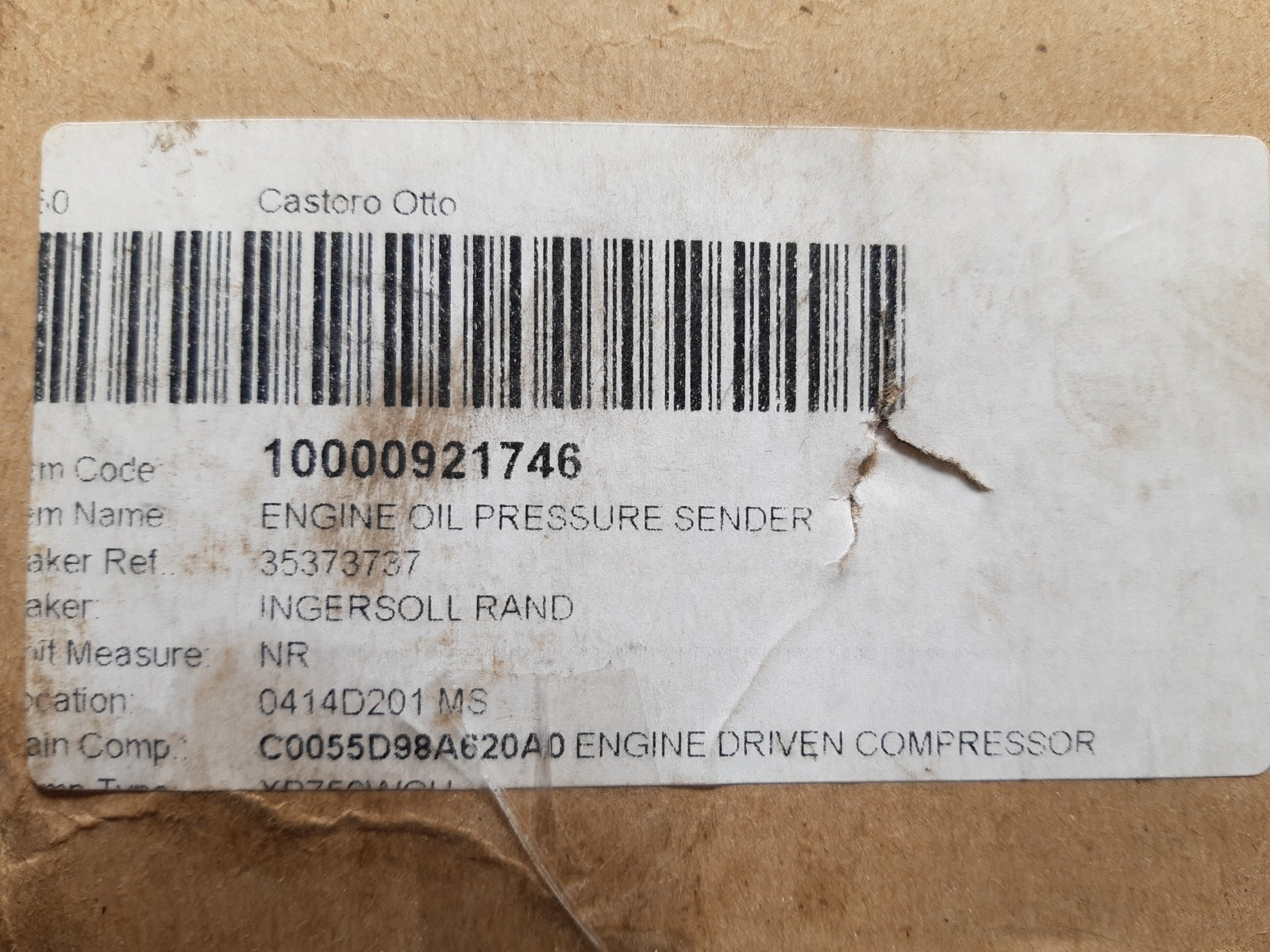 Doosan a2c53242544 engine oil pressure sender
