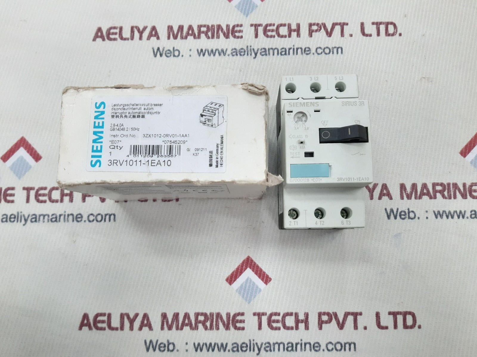 Siemens sirius 3r manual motor starter 3rv1011-1ea10