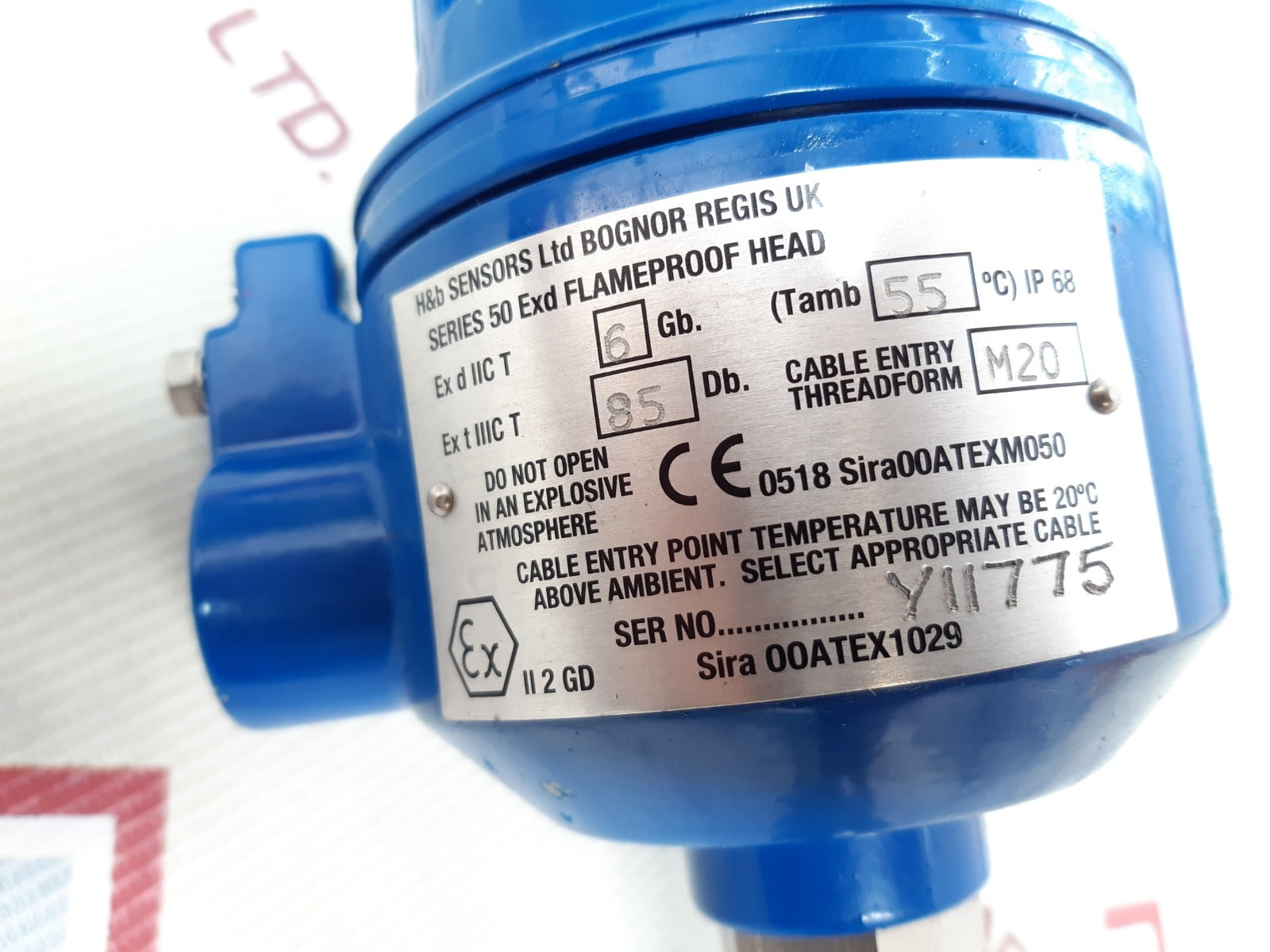 H&B sensors series 50 exd flameproof head