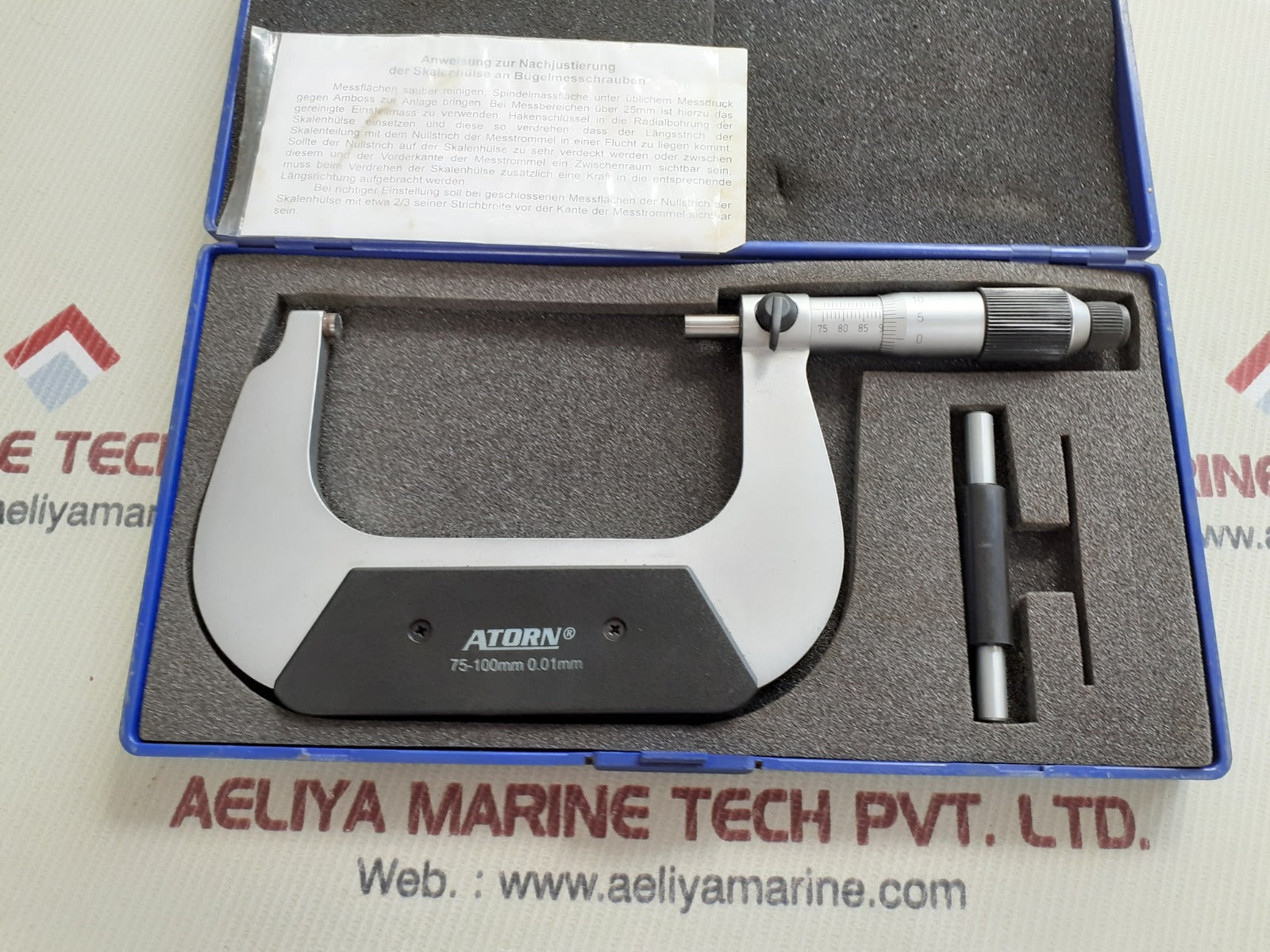Atorn 75-100mm 0.01mm micrometer