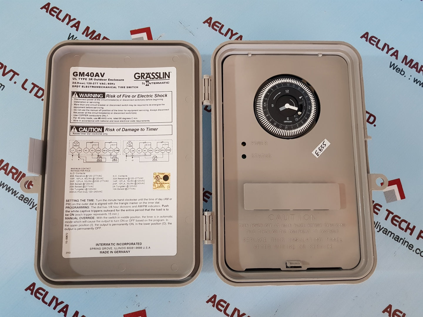 Grasslin gm40av dpdt electromechanical time switch