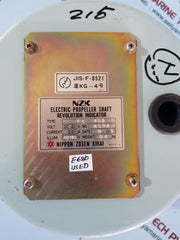 Nippon Zosen Kikai 4574812-2-2 Electric Propeller Shaft Revolution Indicator