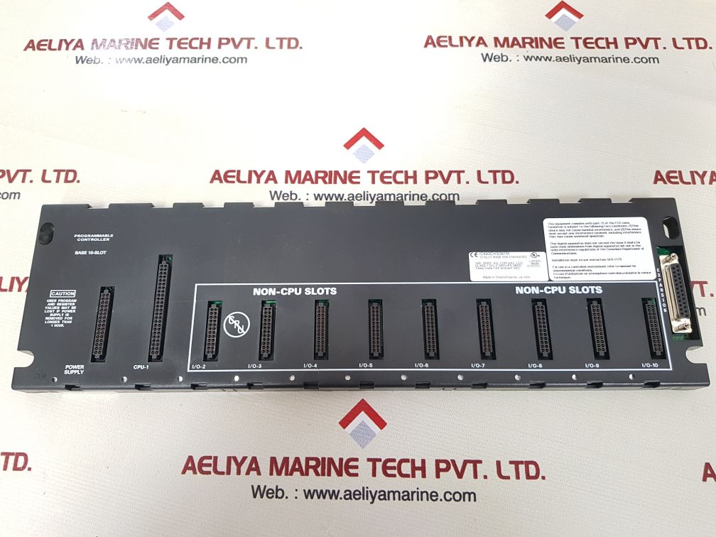 Ge Fanuc Ic693Chs391M Programmable Controller 10-slot Base Emi Enhanced