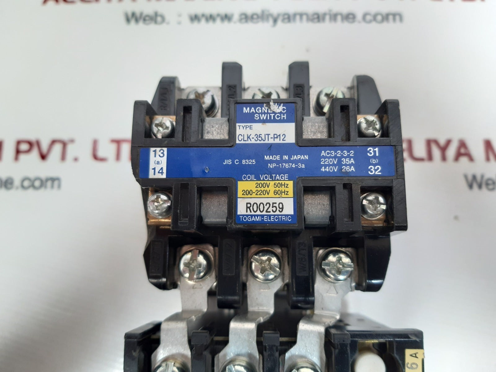 Togami-electric clk-35jt-p12 magnetic switch