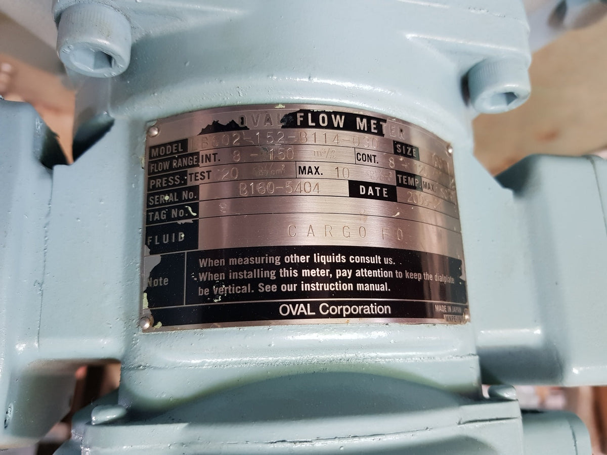 Oval lb602-152-b114-030 oval flow meter