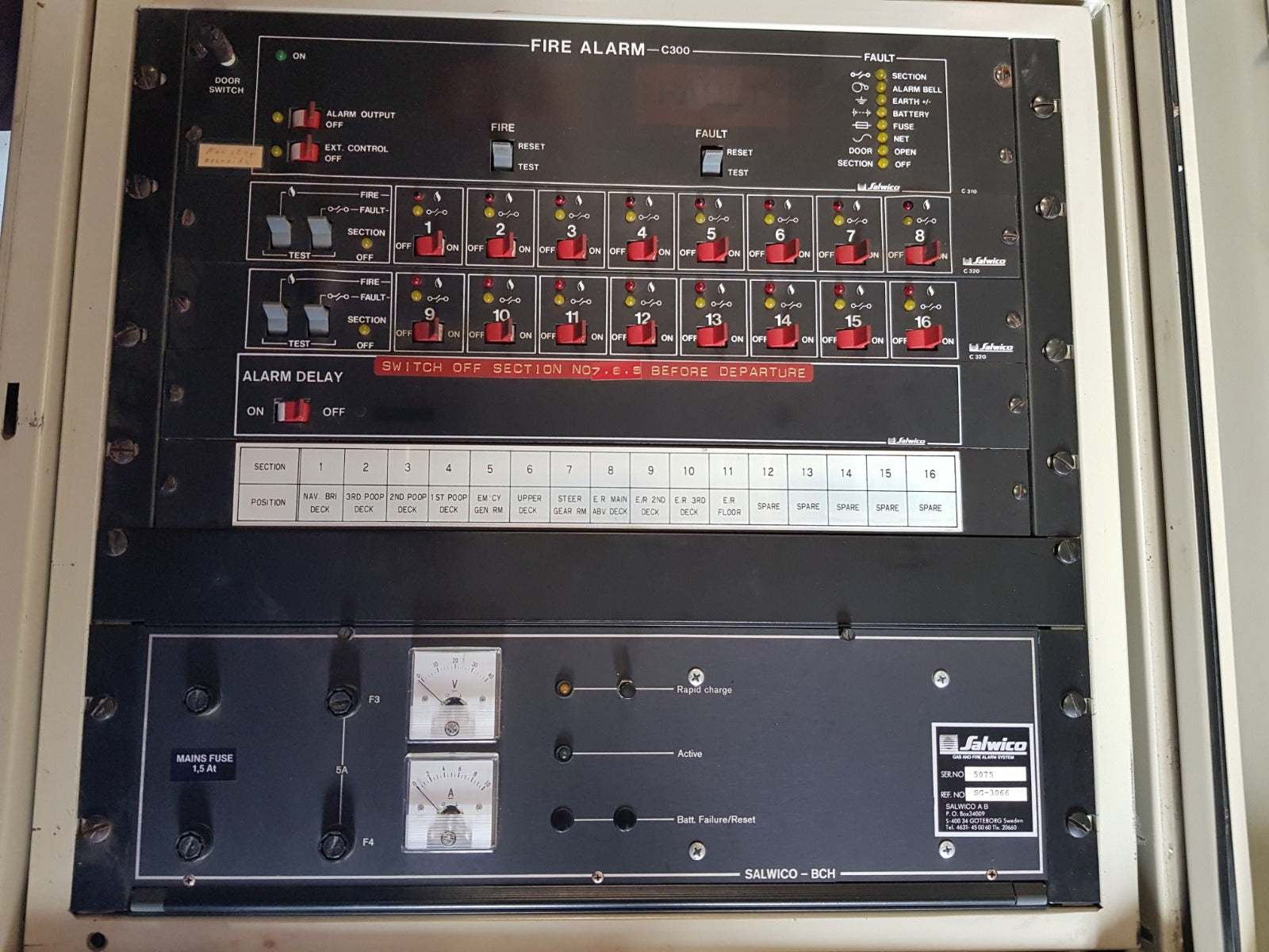 Salwico C300 Gas And Fire Alarm System Panel