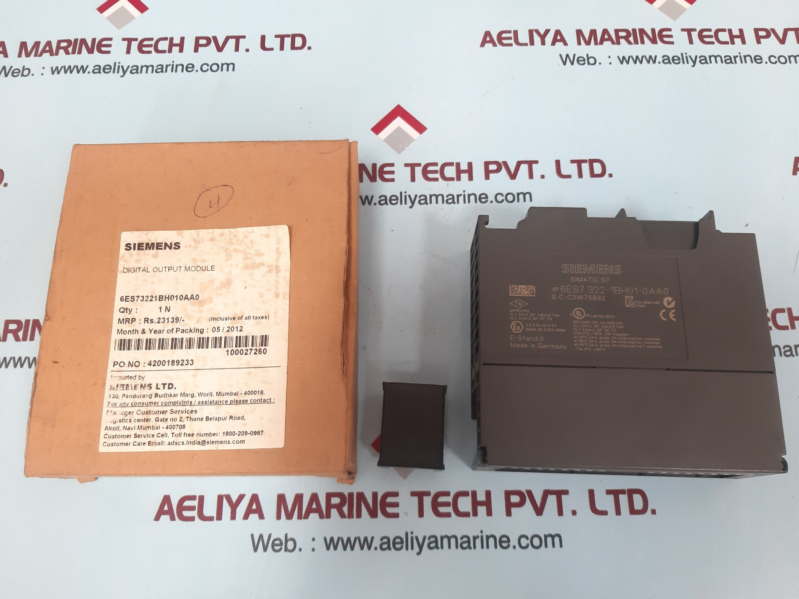 Siemens simatic s7 6es7 322-1bh01-0aa0 digital output module