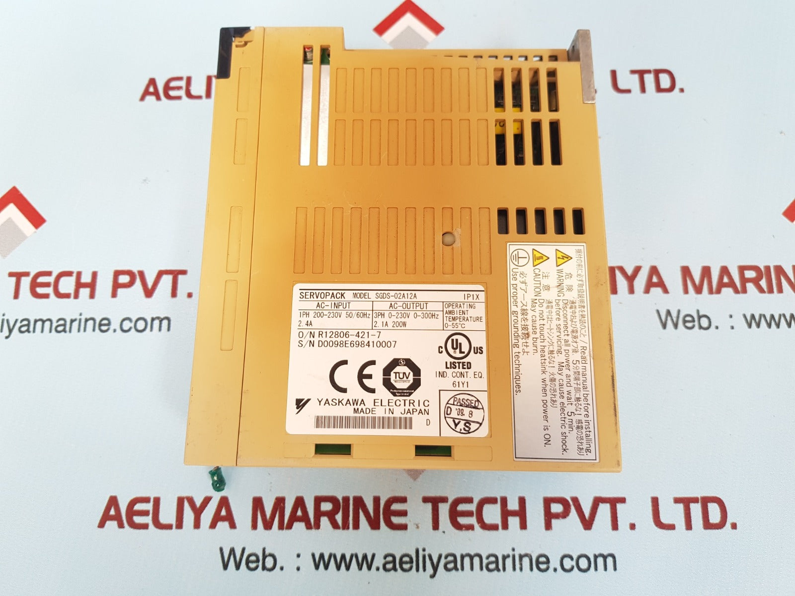 Yaskawa Servopack Sgds-02A12A Ac-input Servo Drive Amplifier