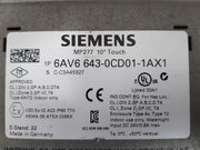Siemens Simatic Multi Panel Mp277 10 Touch Dc 24V/0.8A