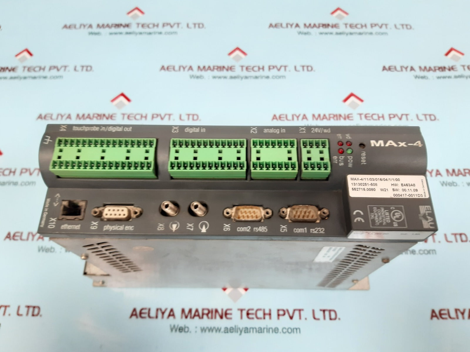Elau Max-4/11/03/016/04/1/1/00 Pacdrive Controller Sw: 00.11.09